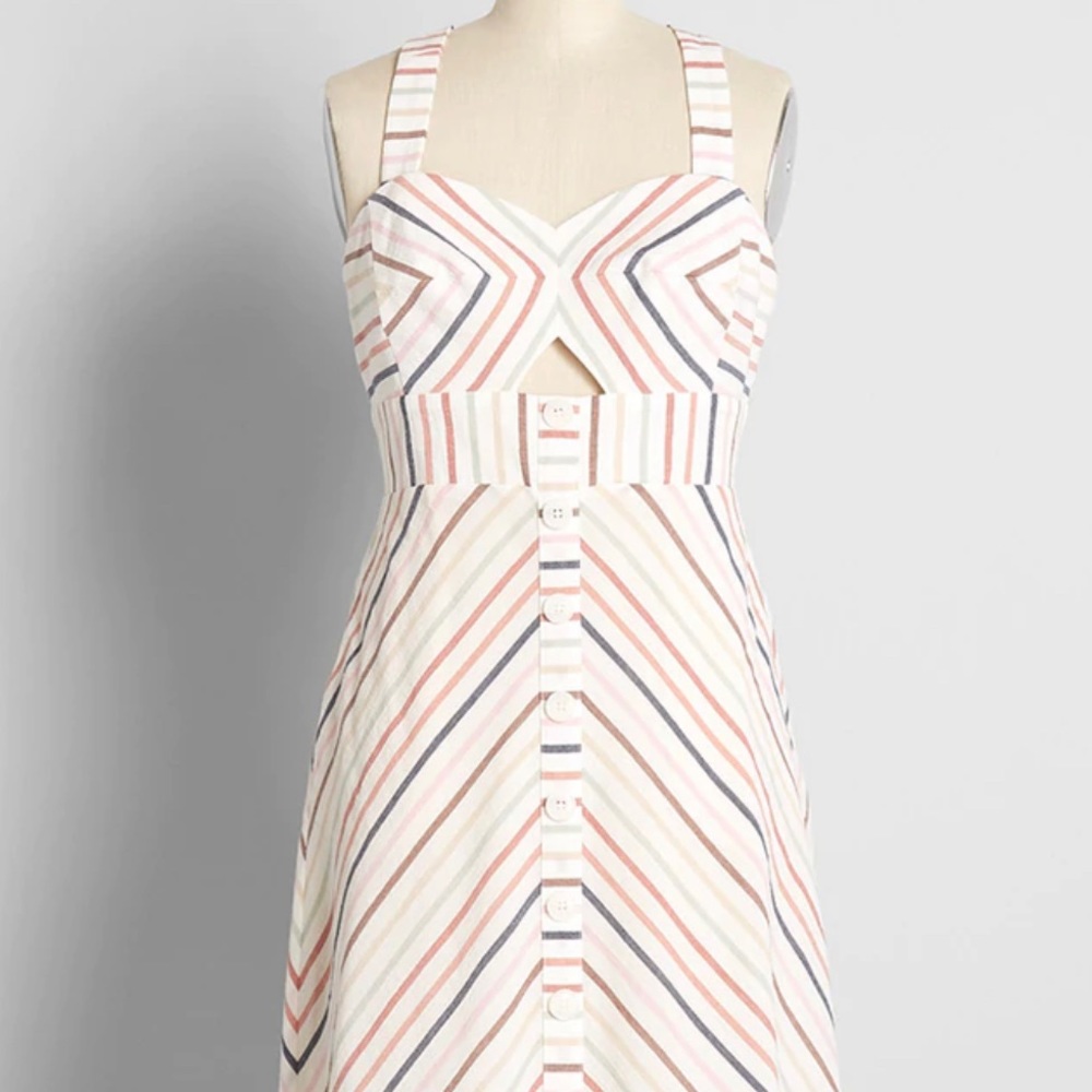 Modcloth Sunset Cruise Fit & Flair Dress